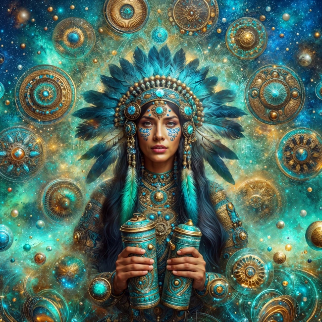 Amerindian priestess