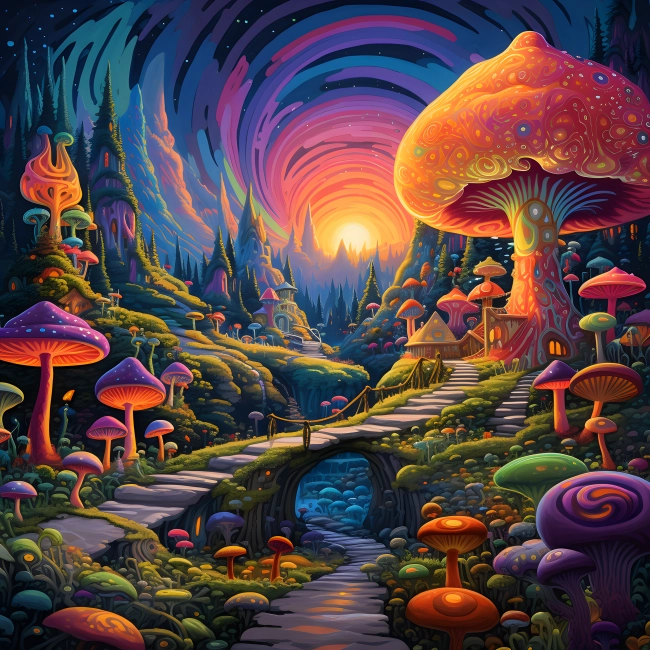 Mushroom Town Of Illusions