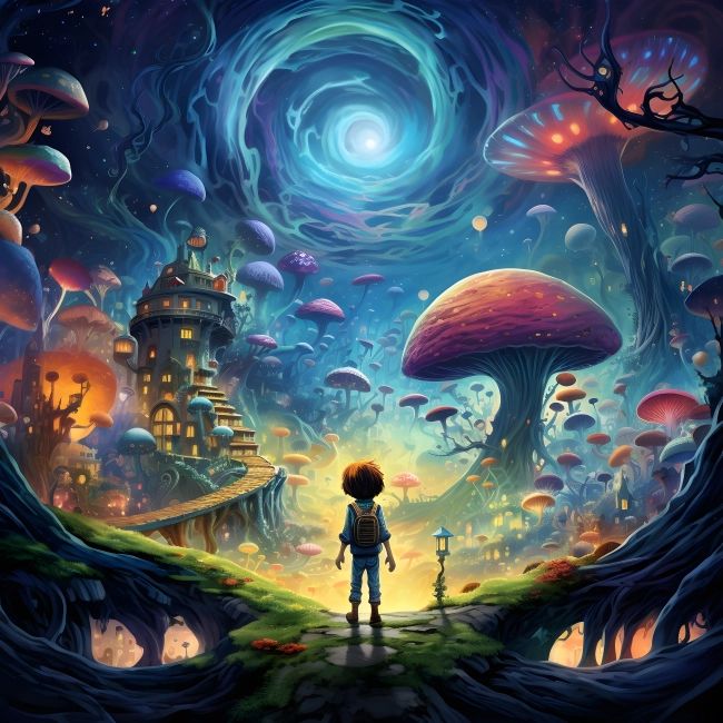 A Boy's Magical Mushroom Quest