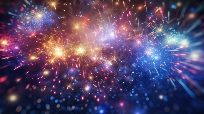 Vibrant Sparkler A New Years Celebration Background