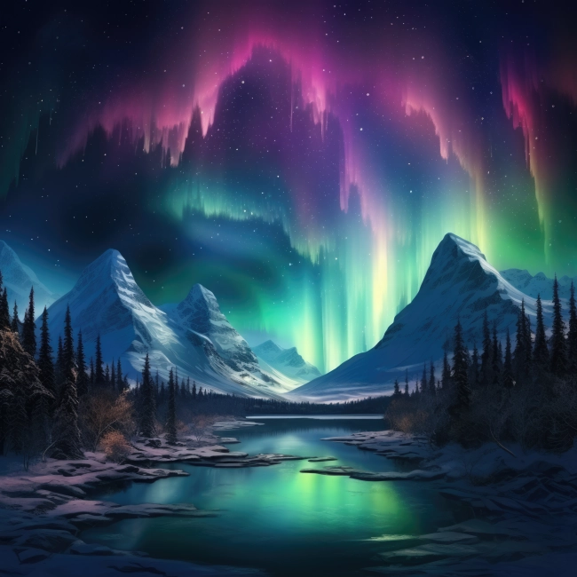 Beautiful Magnificent Northern Lights