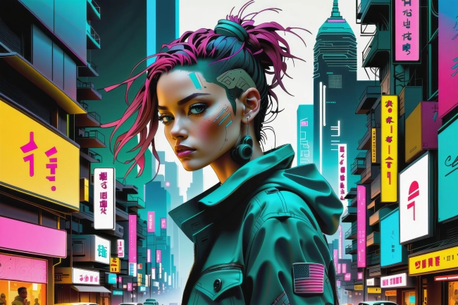 cyberpunk girl