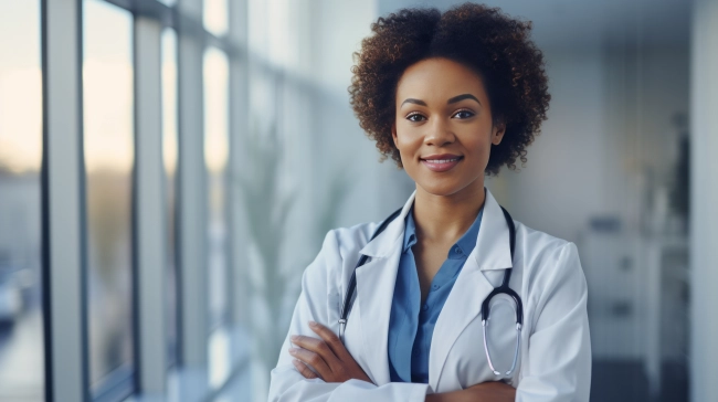 Portrait of African Female Doctor