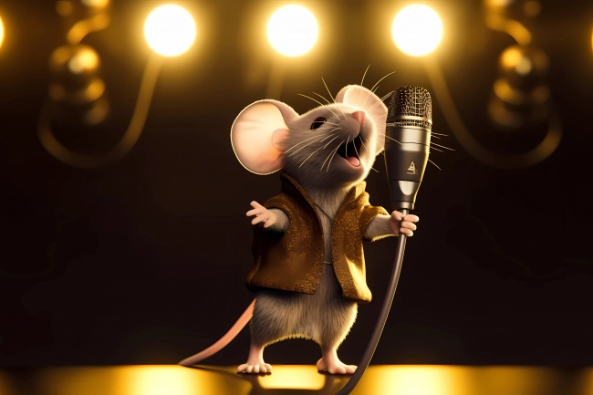 Mouse golden voice singer