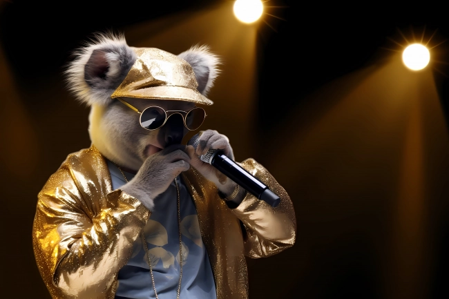 Koala bear gangsta rap