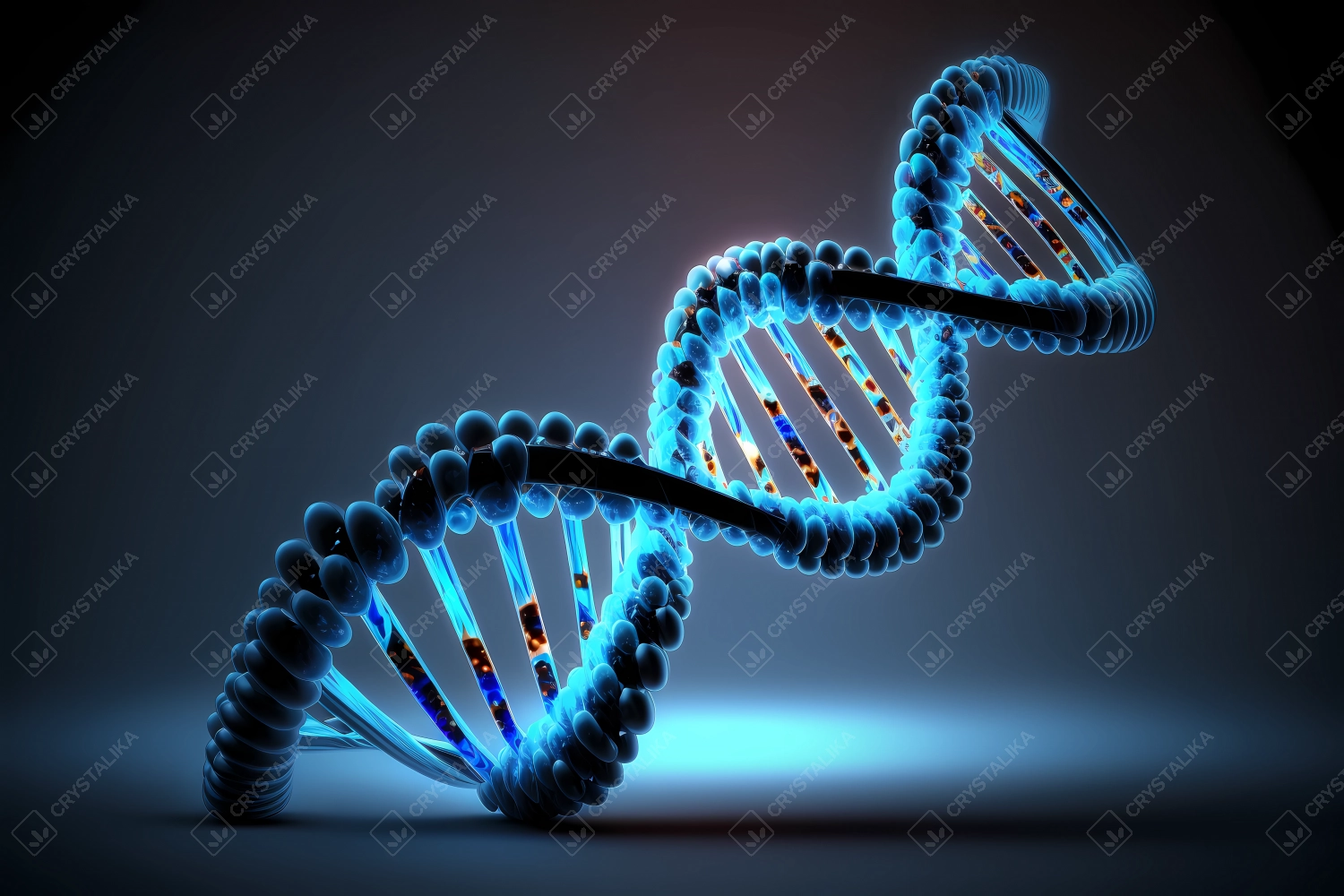 DNA helix 3D model