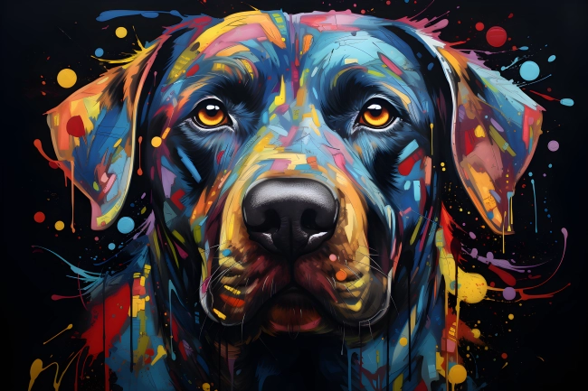 Graffiti dog