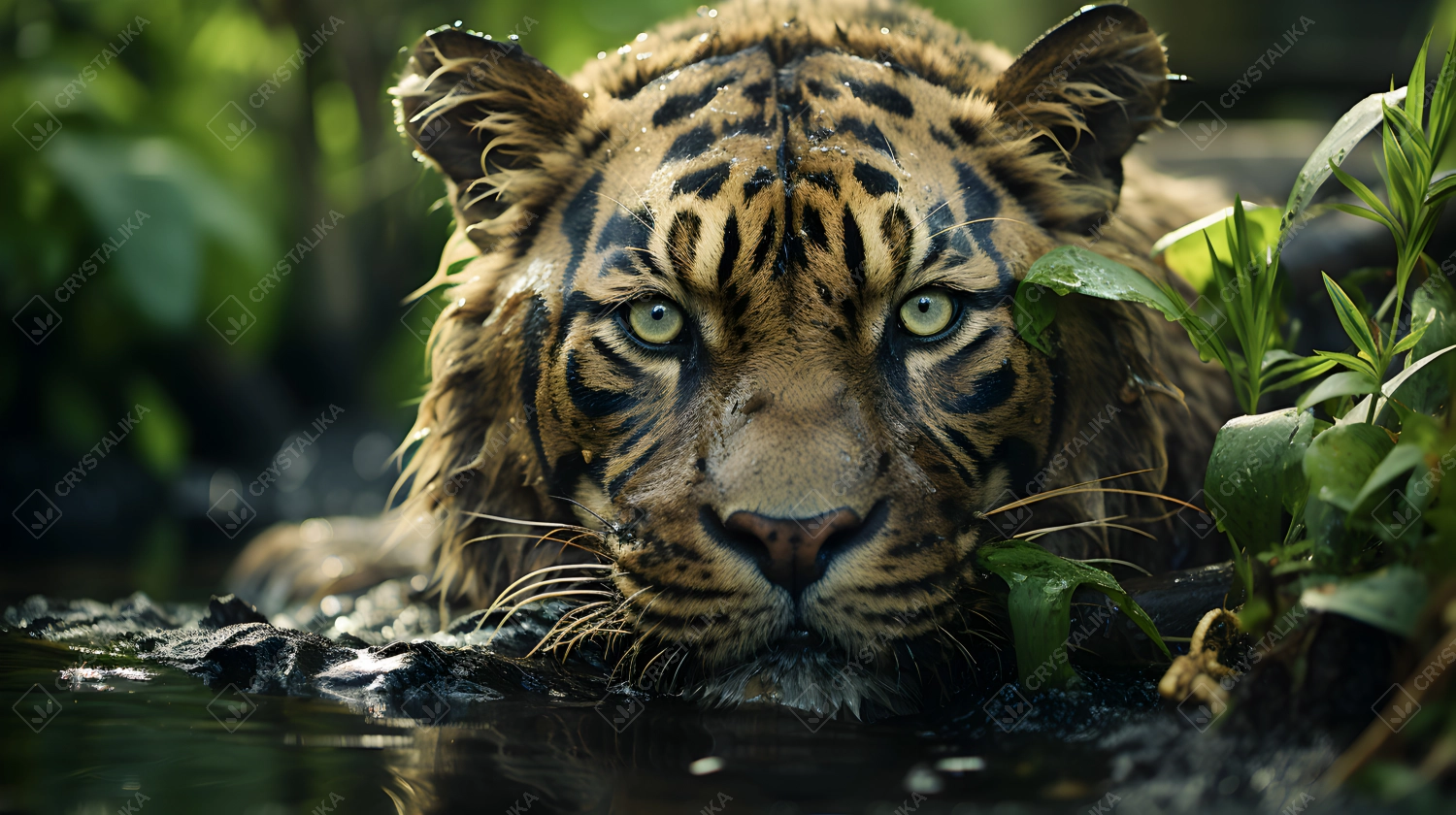 Close up of a tiger