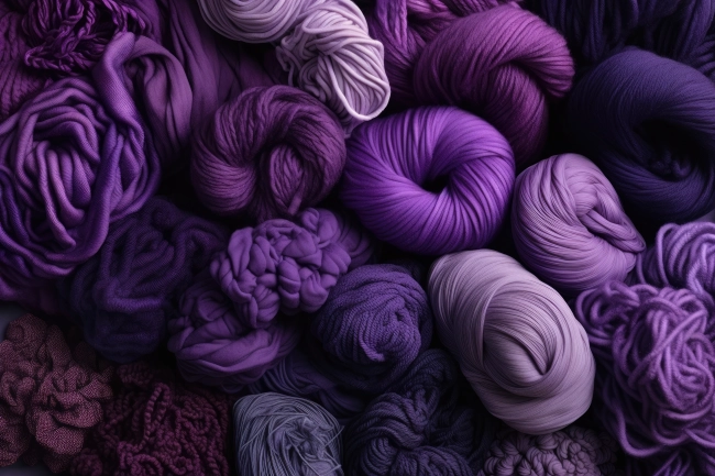 Purple wool