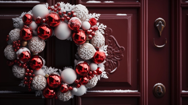 Christmas door decoration,